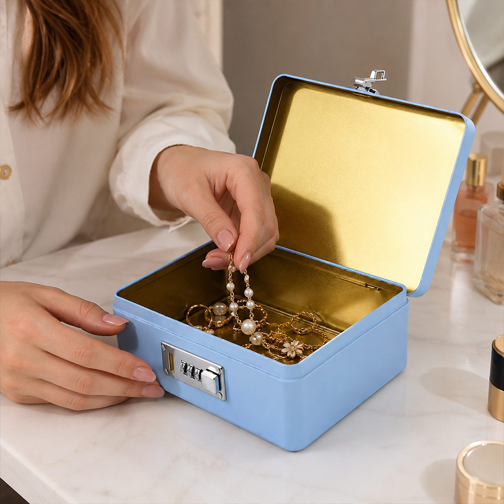 Medicine Cabinet Lock - Combination Lock Password Lock Storage Box
